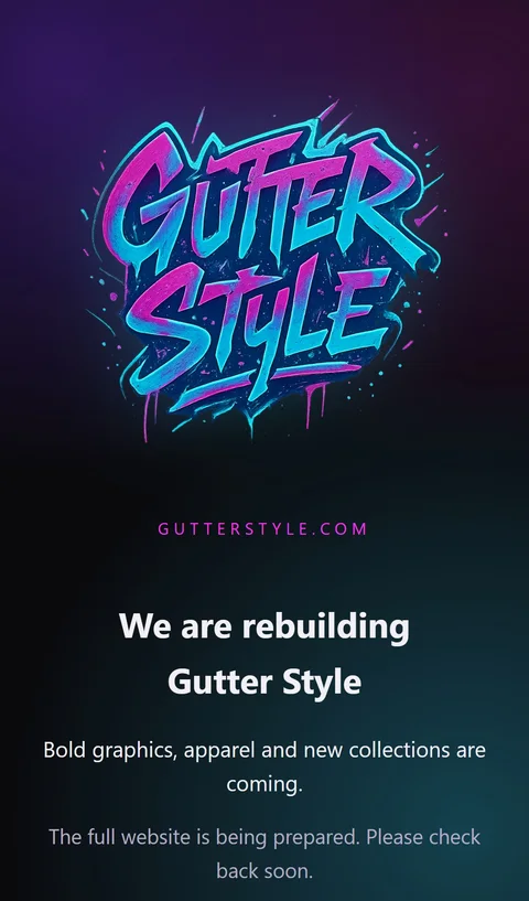 Mobile screenshot of the Gutter Style live website-update page
